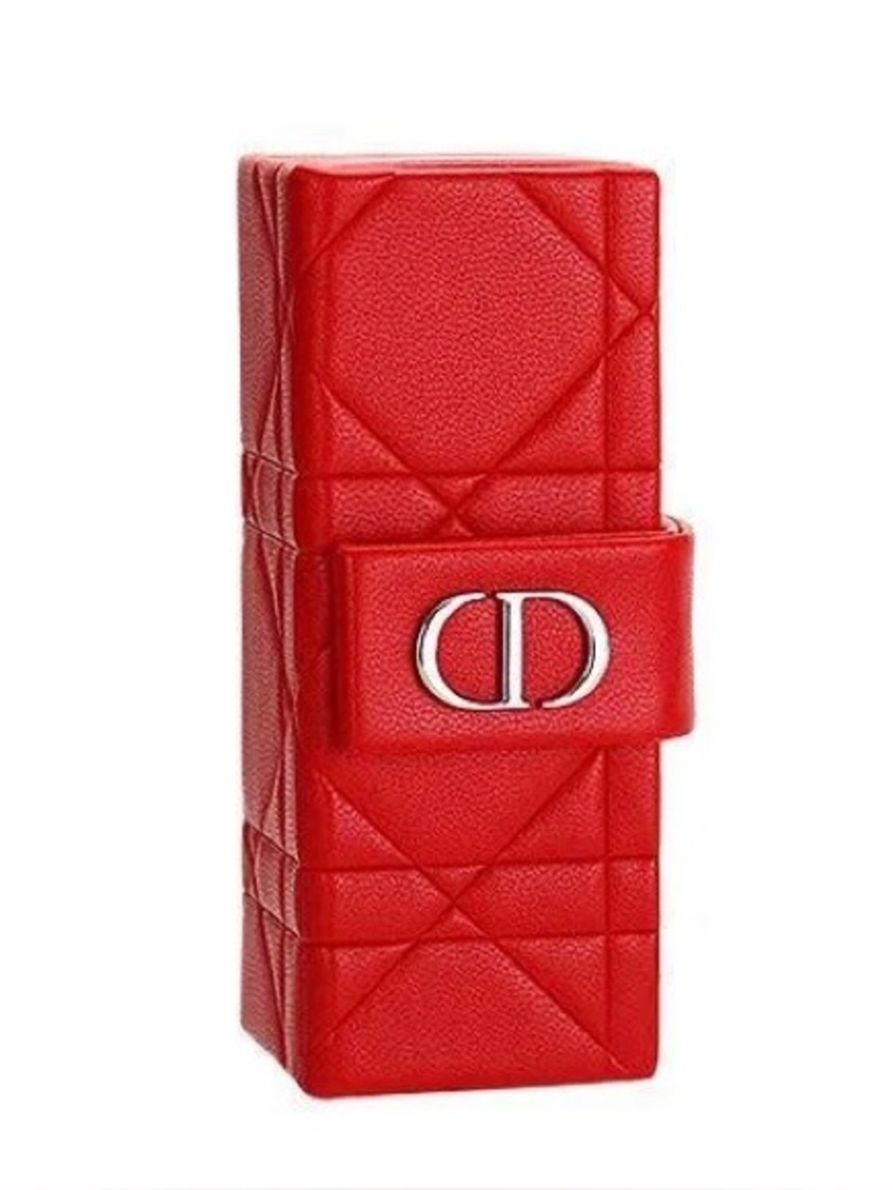 Christian Dior Red Cannage Lipstick Case